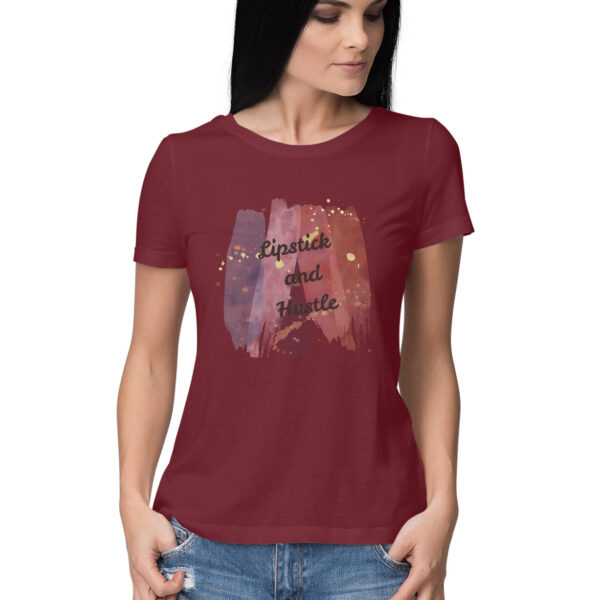 Women's Clothing - Women's Half Sleeve Round Neck T-Shirt - Image 7