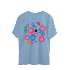 Oversized Half-sleeve | Cotton T-shirt | Round-Neck