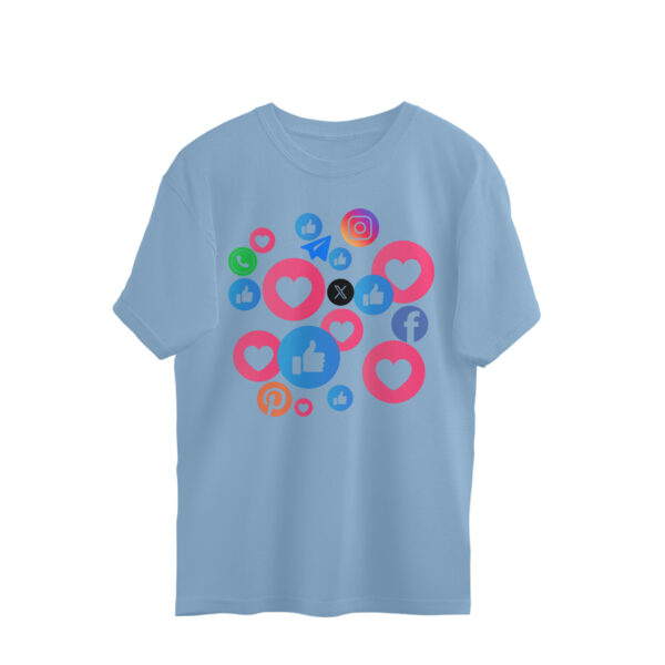 Oversized Half-sleeve | Cotton T-shirt | Round-Neck