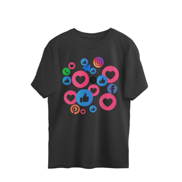 Oversized Half-sleeve | Cotton T-shirt | Round-Neck - Image 3