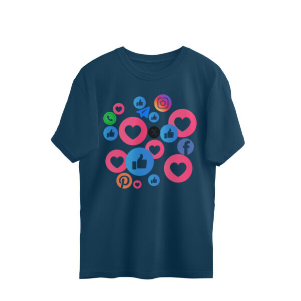 Oversized Half-sleeve | Cotton T-shirt | Round-Neck - Image 5