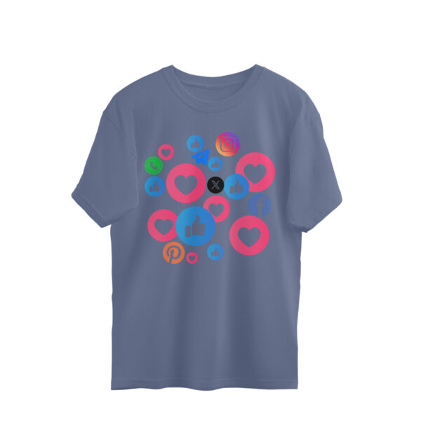 Oversized Half-sleeve | Cotton T-shirt | Round-Neck - Image 7