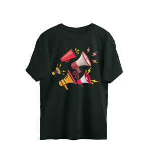 Oversized Half-sleeve | Cotton T-shirt | Round-Neck