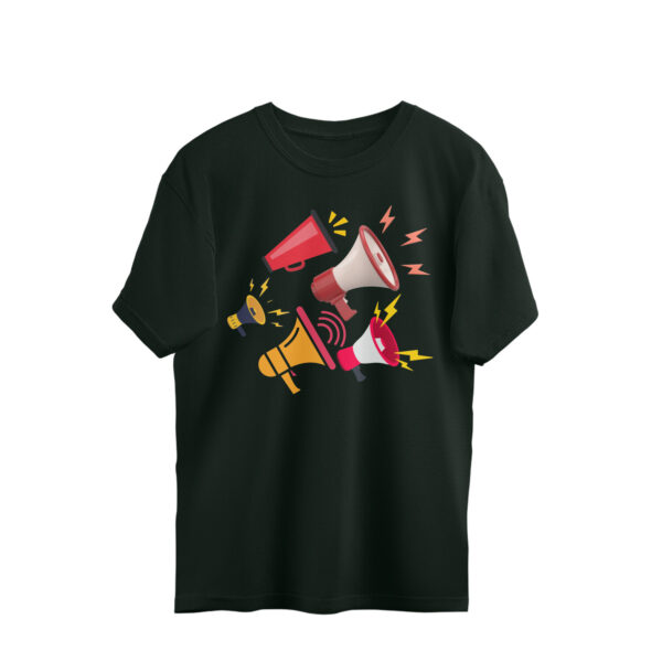 Oversized Half-sleeve | Cotton T-shirt | Round-Neck