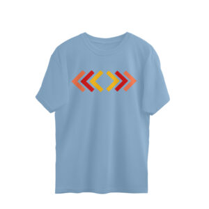 Oversized Half-sleeve | Cotton T-shirt | Round-Neck