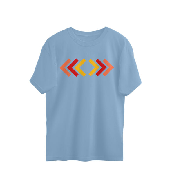 Oversized Half-sleeve | Cotton T-shirt | Round-Neck