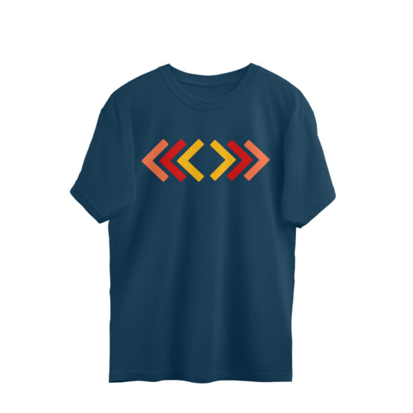 Oversized Half-sleeve | Cotton T-shirt | Round-Neck - Image 7