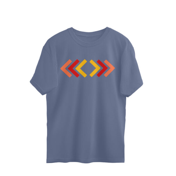 Oversized Half-sleeve | Cotton T-shirt | Round-Neck - Image 9